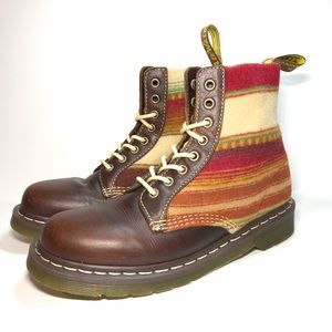 Dr Martens Pendleton Wool Boots Rare!